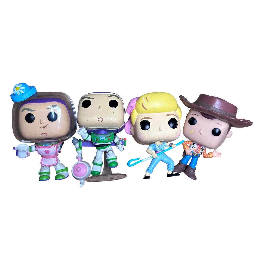 Funko Pop Toy Story Lot Woody Buzz Lightyear Mrs Nesbitt Bo Peep OOB Figures